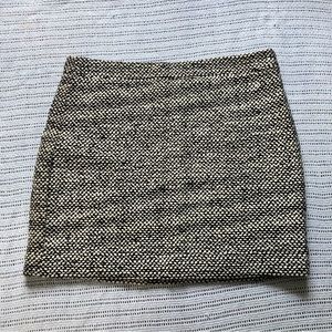 J. Crew black and white wool blend pencil skirt